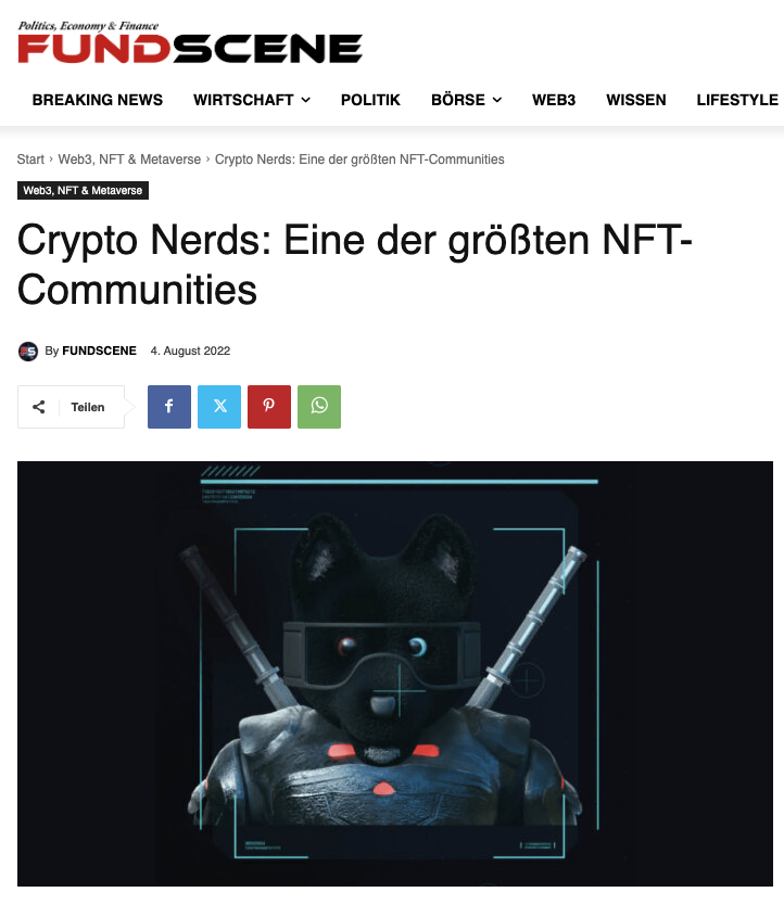 FundScene – Crypto Nerds: Eine der größten NFT-Communities